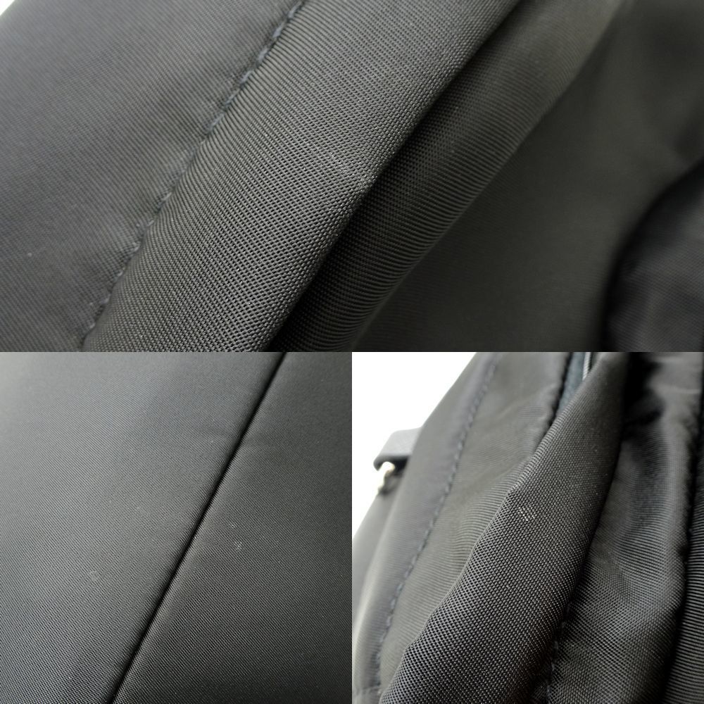Prada Shoulder Bag Diagonal Nylon Nero Black - Picture 5 of 8
